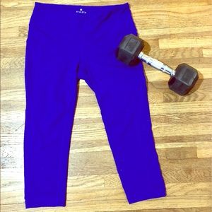 Cute Purple Capri Leggings